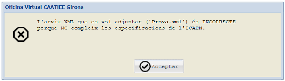 error procediment